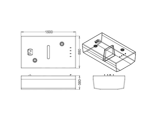 SERBATOIO CARBURANTE LT.450