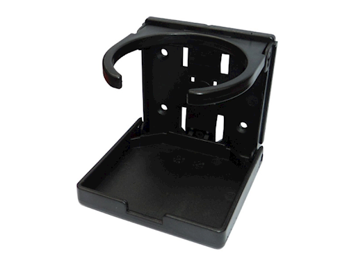 PORTABICCHIERE O LATTINA IN PLASTICA NERA