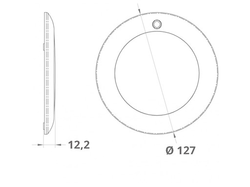 PLAFONIERA A LED BIANCHI E ROSSI