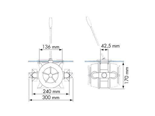 POMPA A MANO DOPPIO EFFETTO