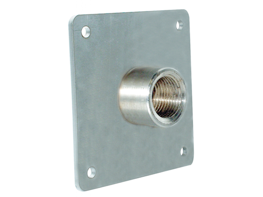 PIASTRA INOX CON MANICOTTO