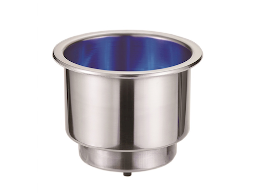 PORTABICCHIERE O LATTINA IN ACCIAO  INOX