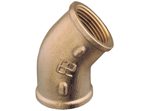 CURVA IN BRONZO A 45 F-F