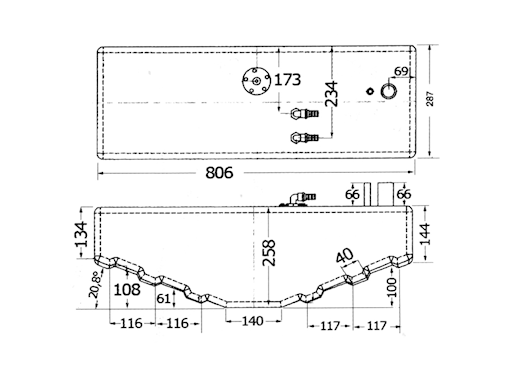 SERBATOIO CARBURANTE LT.40