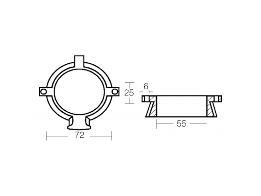 COLLARE PER MOTORE MERCRUISER ALPHA ONE II GEN