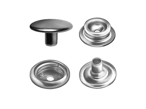 BOTTONI IN OTTONE NICHELATO