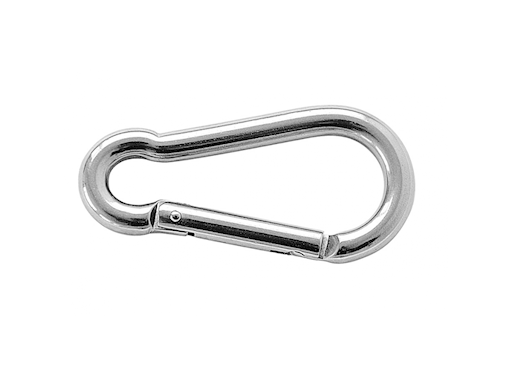 MOSCHETTONE INOX CON CHIUSURA DRITTA