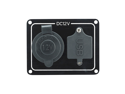 PANNELLO CON PRESA ACCENDISIGARI E USB TIPO A