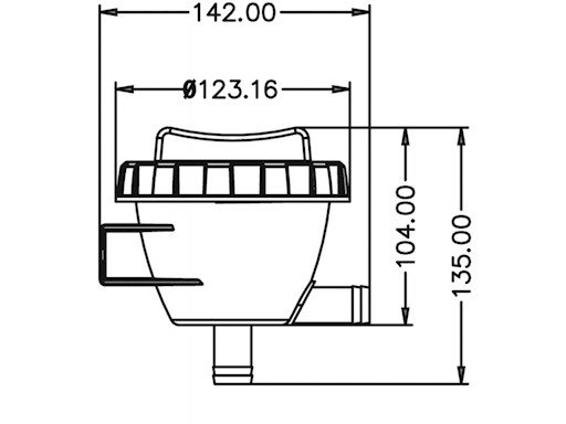 FILTRO ACQUA IN PLASTICA LT.150/H