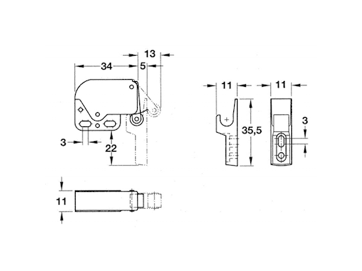 CHIUSURA A SCATTO "MINI LATCH"