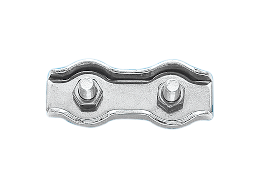 MORSETTO DOPPIO INOX 316