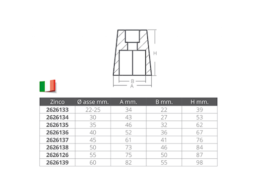 OGIVA DI RICAMBIO INSERTO ESAGONALE