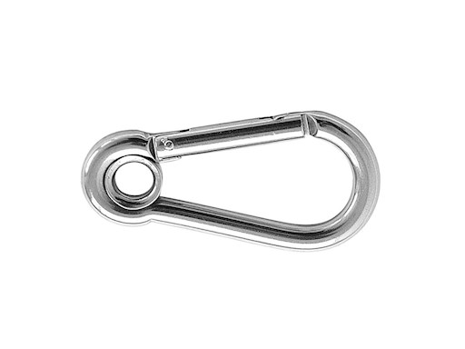 MOSCHETTONE INOX CON OCCHIO