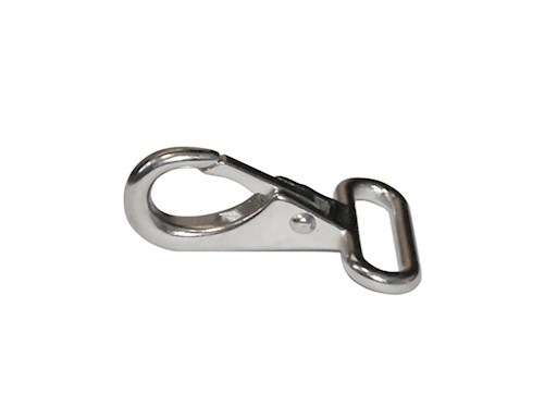 MOSCHETTONE INOX CON OCCHIO PIATTO