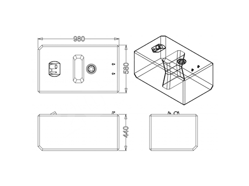 SERBATOIO CARBURANTE LT.207