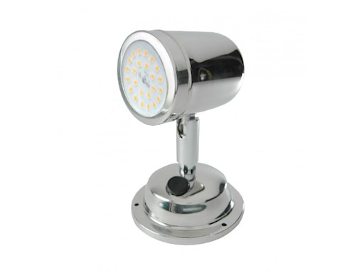 FARETTO ORIENTABILE A LED IN ACCIAIO INOX