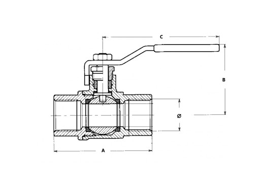 VALVOLA A SFERA INOX 316