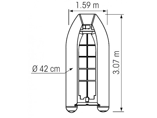 TENDER YACHT SCAFO IN ALLUMINIO