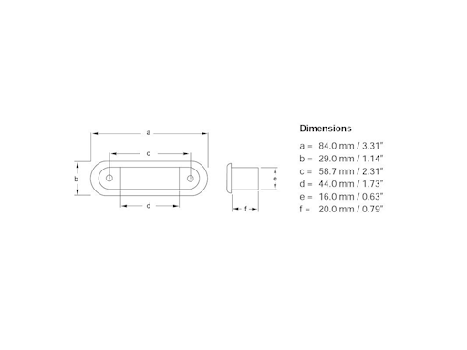 LUCE DI CORTESIA A LED OBLONG - LUCE A 30°