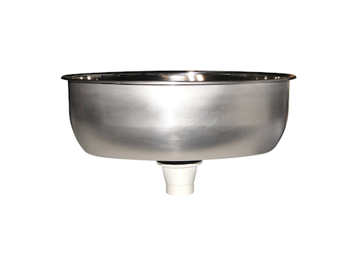 LAVELLO OVALE IN ACCIAIO INOX