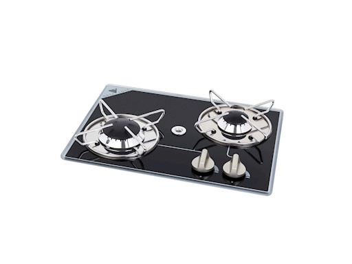 PIANO COTTURA IN VETRO 2 FUOCHI