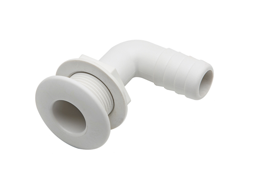 SCARICO A MARE CURVO IN NYLON CON PORTAGOMMA