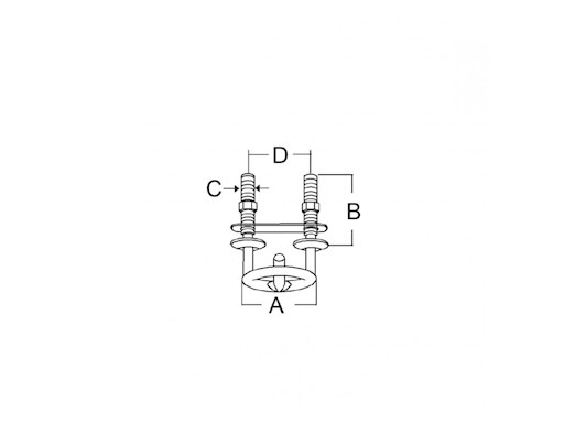 GANCIO TRAINO SCI NAUTICO INOX