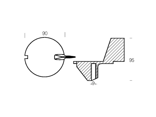 PINNA AMERICA PER MOTORI MERCURY 25 HP