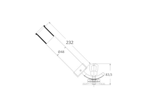 PORTACANNA ORIENTABILE