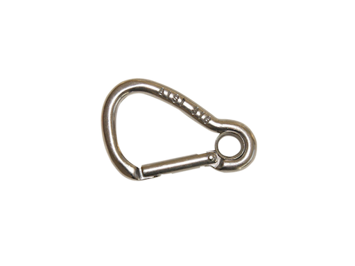 MOSCHETTONE AIMMETRICO "KONG" CON OCCHIO INOX 316