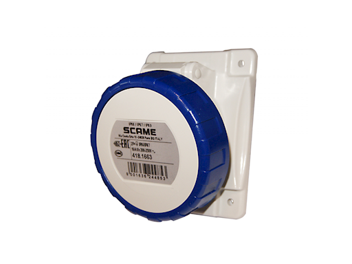 PRESA STAGNA 2P+T 220V. 16A IP67