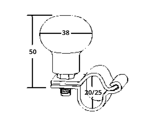 POMOLO GIREVOLE INOX