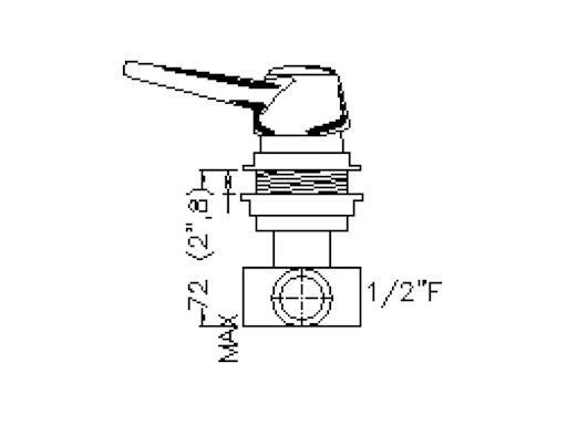 RUBINETTO MISCELATORE PER DOCCIA