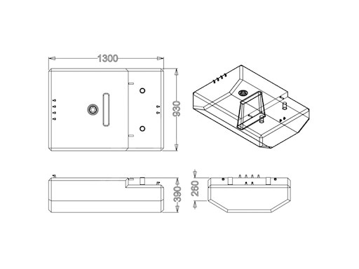 SERBATOIO CARBURANTE LT.372