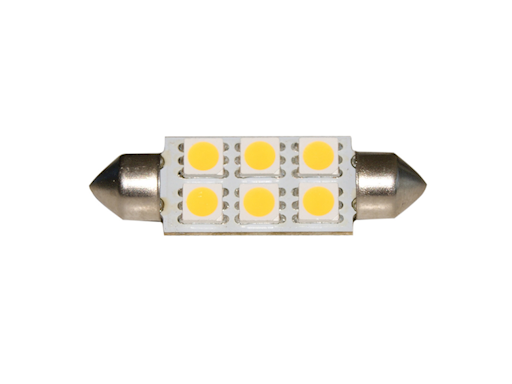 LAMPADINA A SILURO 6 LED SMD