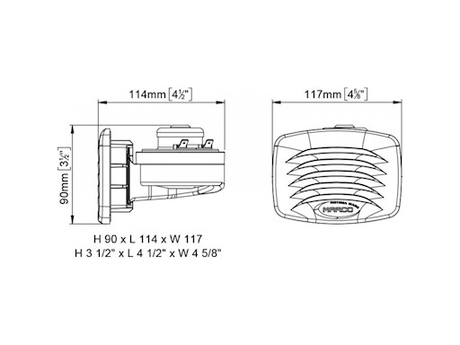 TROMBA INCASSO BIANCA SM1 12V