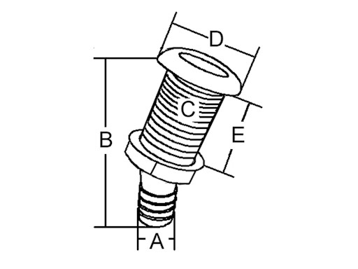 SCARICO AUTOSVUOTANTE INCLINATO IN PVC-INOX