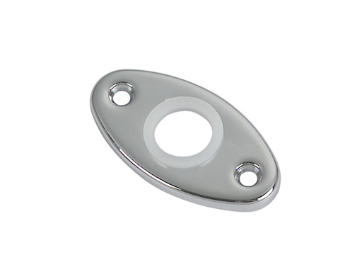 BOCCHETTA OVALE IN OTTONE CROMATO