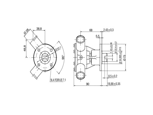POMPA IN BRONZO SERIE 29500