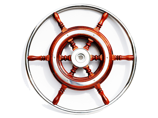 RUOTE TIMONE IN MOGANO Ø MM. 550