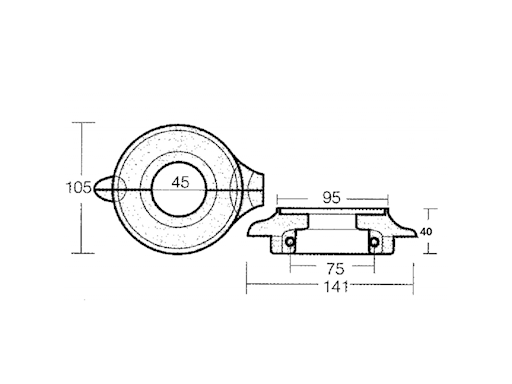 COLLARE VOLVO PER SAIL DRIVE 130/150 HP