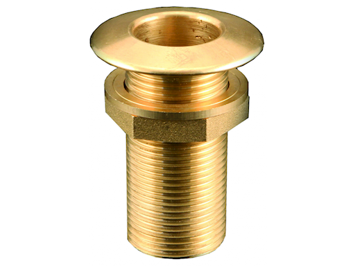 SCARICO A MARE CON BORDO BASSO IN OTTONE LUCIDO