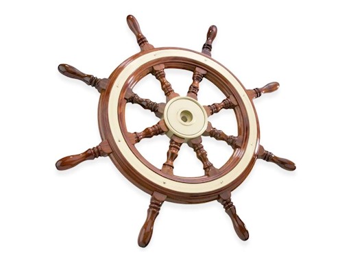 RUOTE TIMONE IN MOGANO