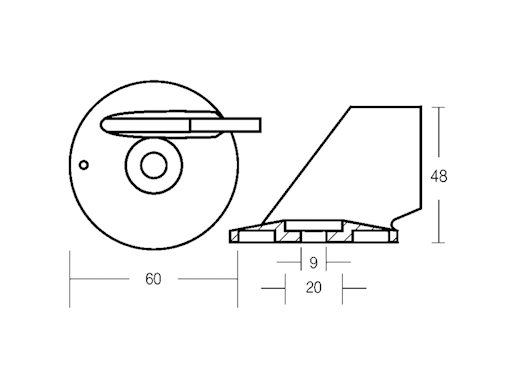 PINNA PER MOTORI SUZUKI 75/90 HP DF 40