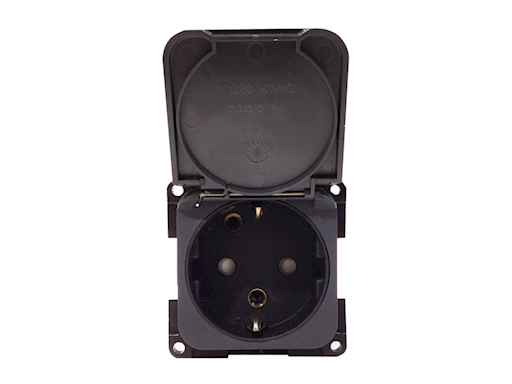 PRESA SCHUKO 230 V. CON CAPPUCCIO