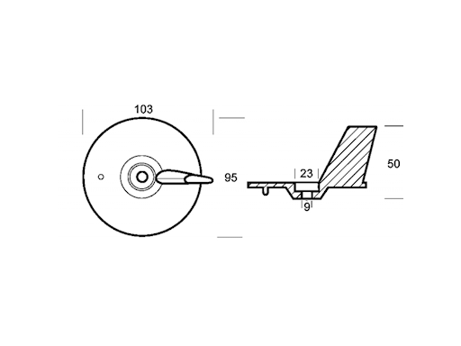 PINNA PER MOTORI HONDA 20/25/40/50 HP