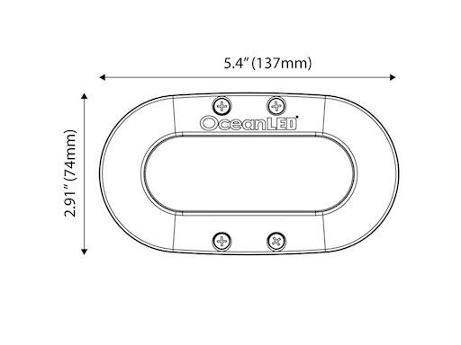 LUCE SUBACQUEA SERIE X 4 LED