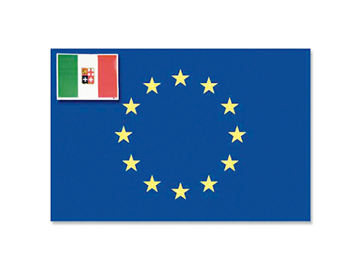 BANDIERA ADESIVA EUROPA ITALIA