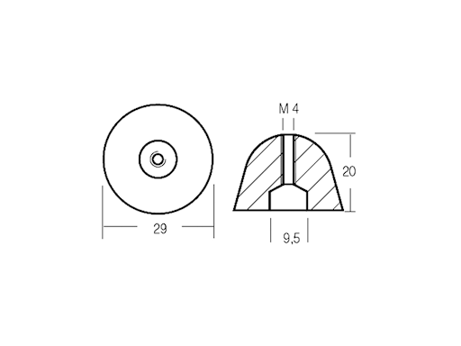 OGIVA PER BOW THRUST VOLVO RIF.OR.4110098