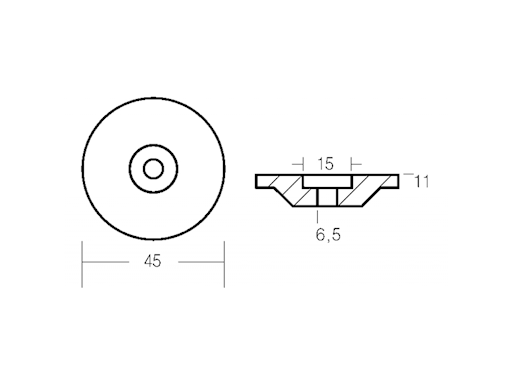 PIASTRINA PER YAMAHA RIF. OR. 6E8-42251-00